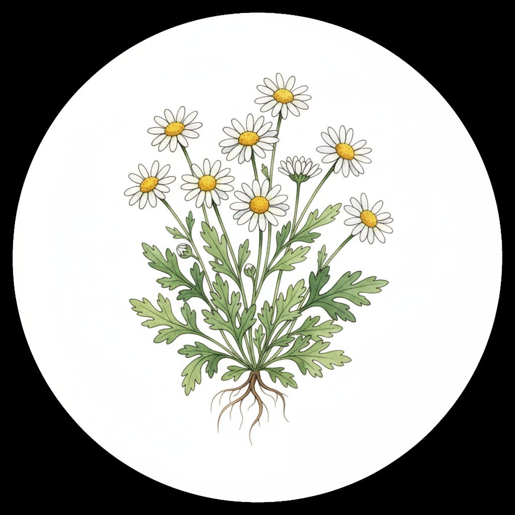 Feverfew (Tanacetum parthenium)