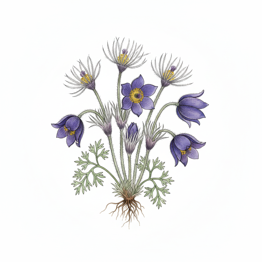 Pulsatilla (Pulsatilla pratensis)